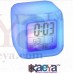 OkaeYa-6 Colour Changing LED Digital Alarm Clock with Date